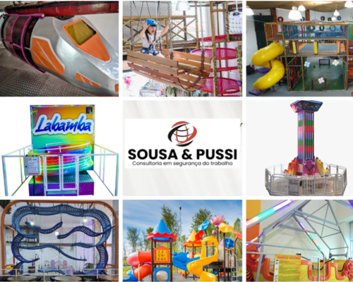 Equipamentos de diversão para playgrounds e buffets infantis
